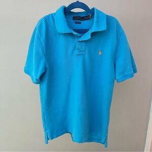 Polo Ralph Lauren Boys Blue Color Polo Shirt Kids Size L 14-16